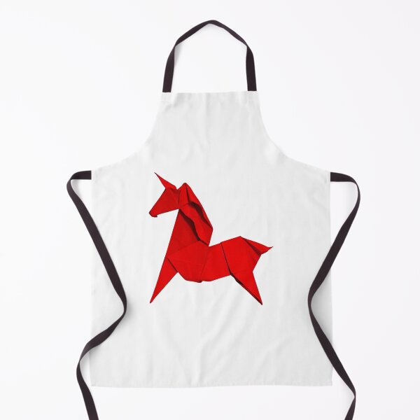 Item preview, Red origami unicorn designed and sold by Meo Design.