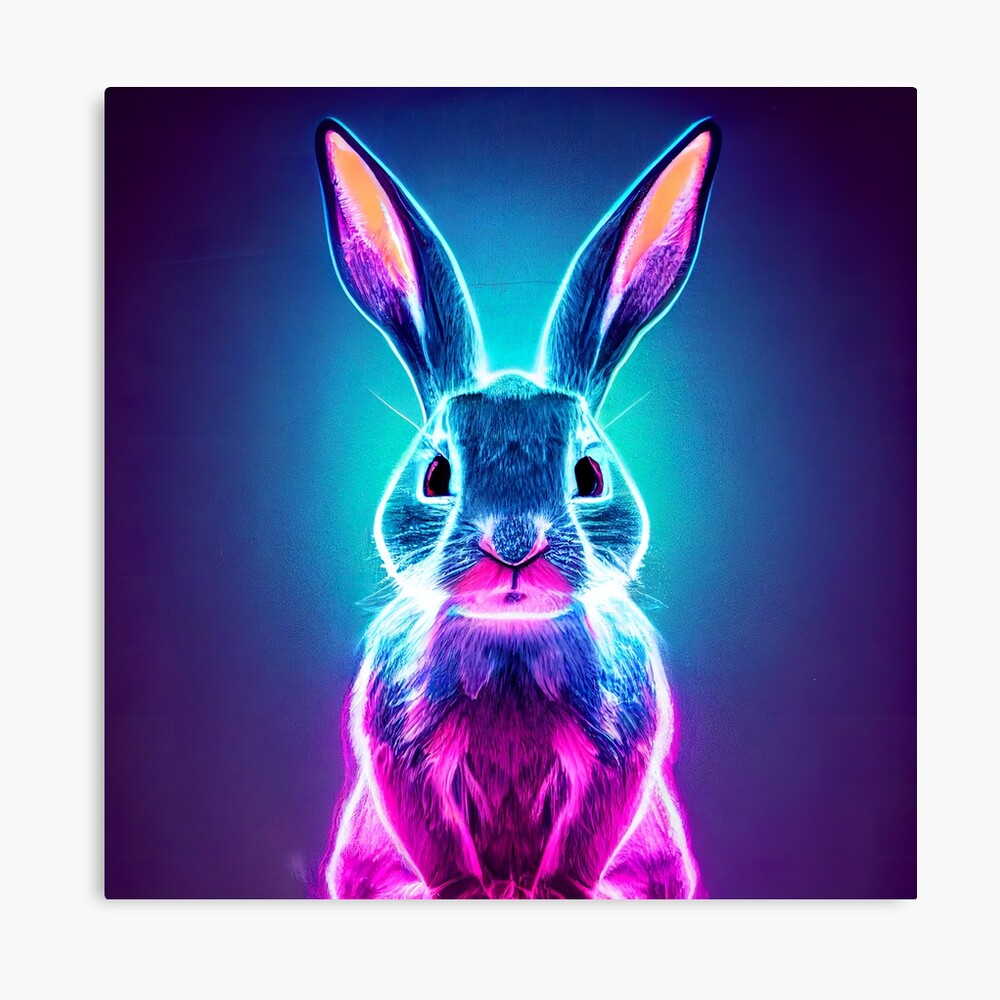 RABBIT 2 CANVAS BOARD 6'*8'+ 6 Poster Colors +NEON Tempera Paint