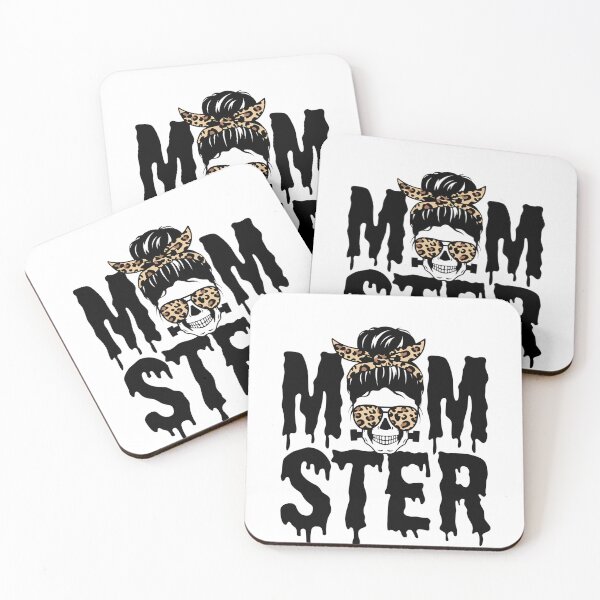 Artikelvorschau, Momster-Mamma-Monster-Schädel-Leopard-Halloween-Momster entworfen und verkauft von ShakitaMa.
