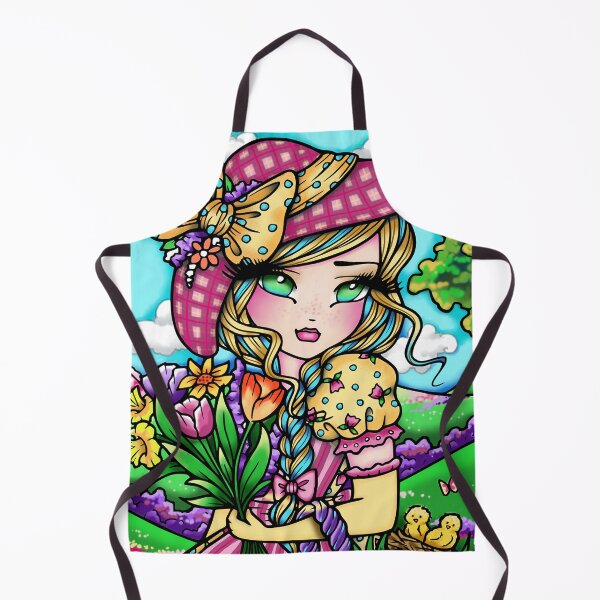 Item preview, Cute Spring Time Easter Girl Whimsical Fantasy Art  designed and sold by hannahlynnart.