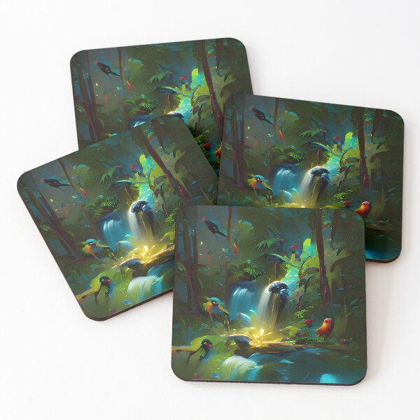 Item preview, Jungle Waterfall Collection #2 by GizbarArts made with a.i. designed and sold by Ganzabara.
