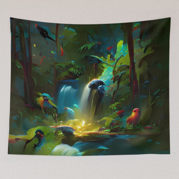 Item preview, Jungle Waterfall Collection #2 by GizbarArts made with a.i. designed and sold by Ganzabara.