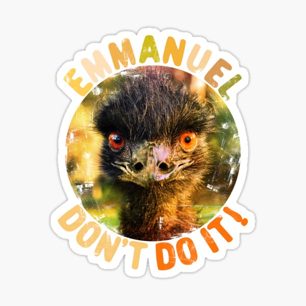 Emmanuel Dont Do It Sticker