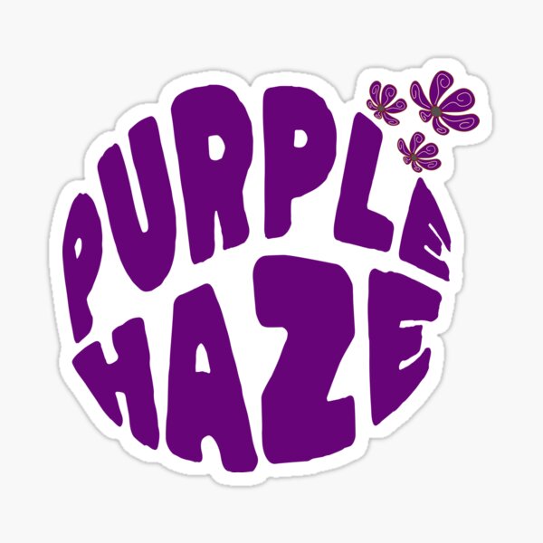 Limited Edition - PURPLE HAZE Flying Cowgirl Peanut Ball Sticker