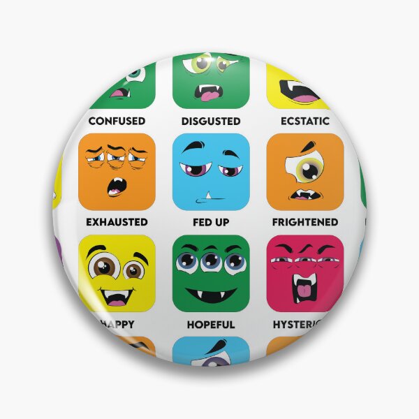 Item preview, Halloween | Monster Mood Chart | Supercute designed and sold by Pemberley-Tees.