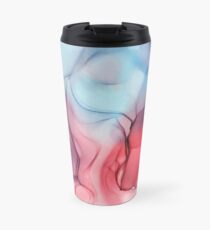 Flame Fired Alcohol Ink Painting Travel Mug