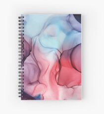 Flame Fired Alcohol Ink Painting Spiral Notebook