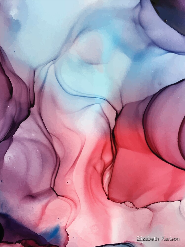 Flame Fired Alcohol Ink Painting by LSchulz19