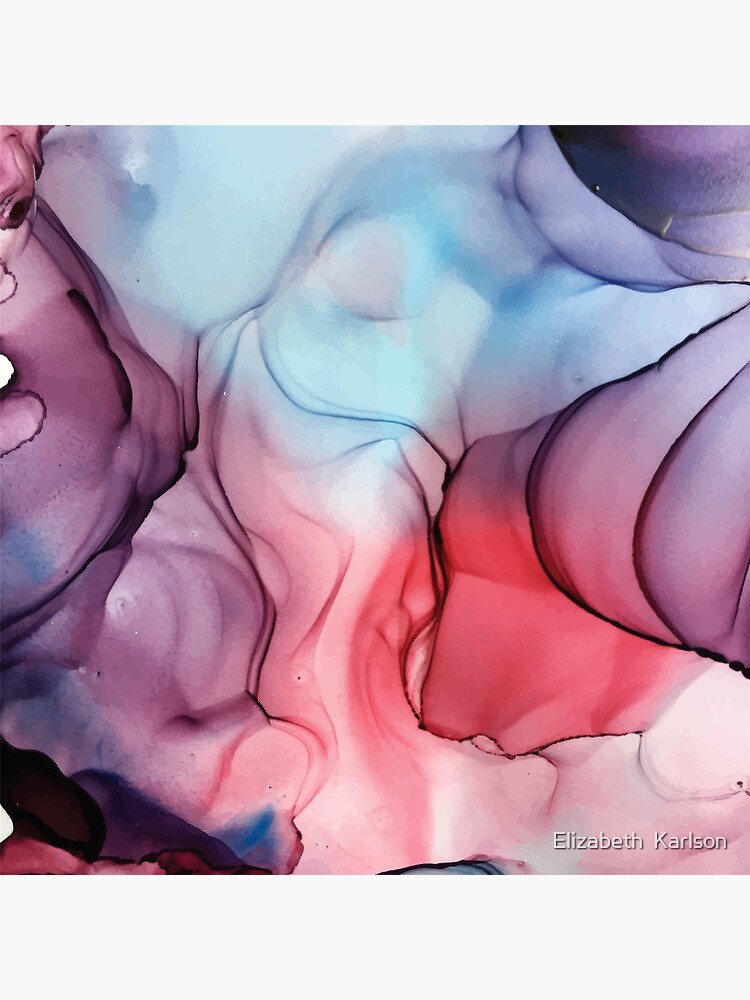 Flame Fired Alcohol Ink Painting by LSchulz19