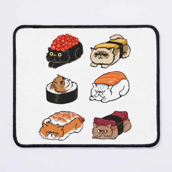 Item preview, Kawaii Cute Cats Sushi Otaku Japonais designed and sold by Stevenobinsun.