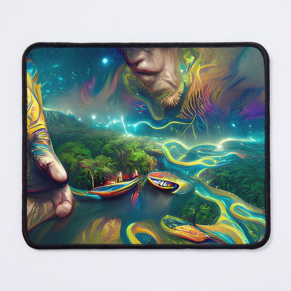 Item preview, Amazone River Psychedelic #47 by GizbarArts made with a.i. designed and sold by Ganzabara.