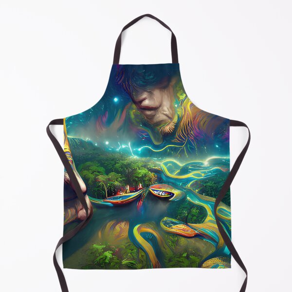 Item preview, Amazone River Psychedelic #47 by GizbarArts made with a.i. designed and sold by Ganzabara.