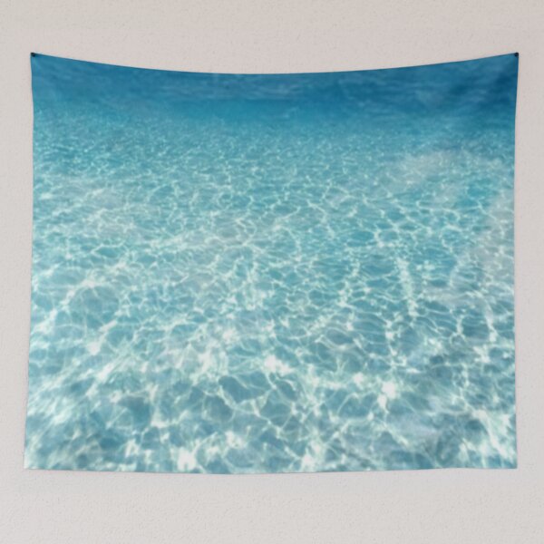 Item preview, Crystal clear Blue wave beach water  designed and sold by Durgaa D.