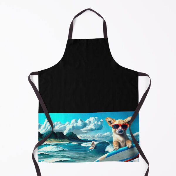 Item preview, Computer Generated Dog on Surfboard Wearing Sunglasses designed and sold by sweetbelle.