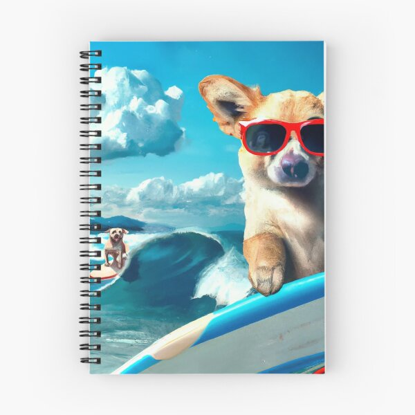 Item preview, Computer Generated Dog on Surfboard Wearing Sunglasses designed and sold by sweetbelle.