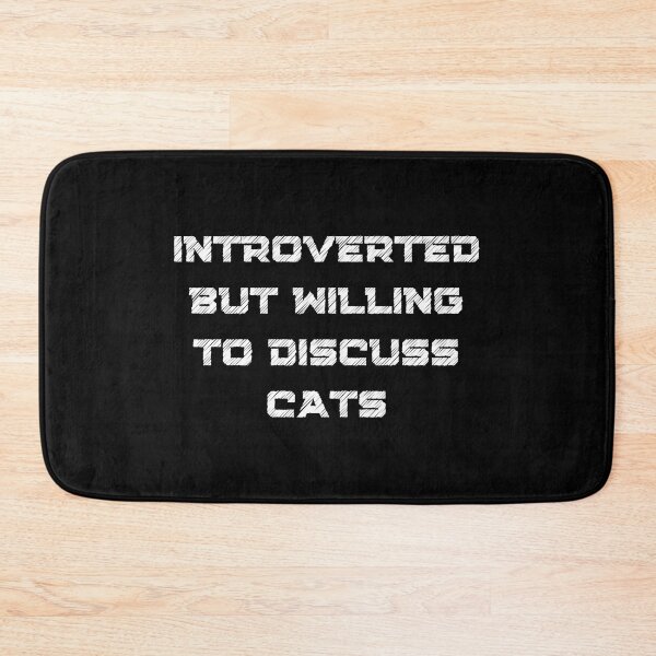 Item preview, Introverted But Willing To Discuss Cats Funny Gifts For Cat Lover Introvert designed and sold by nquestiaa.