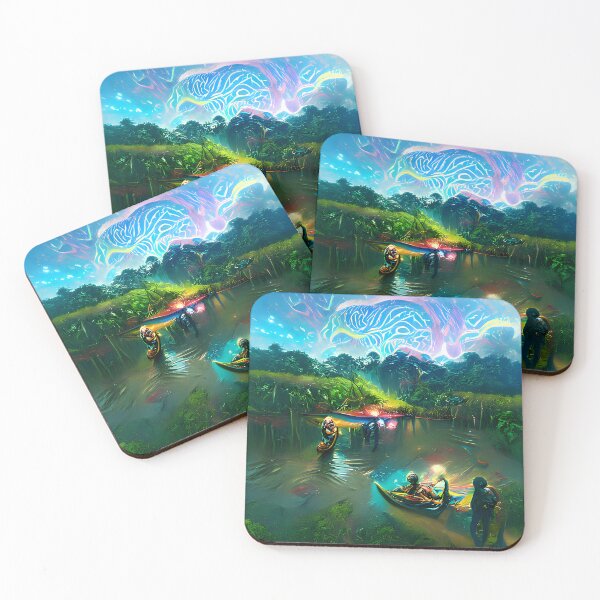 Item preview, Amazon River Psychedelic Collection #57 by GizbarArts made with a.i. designed and sold by Ganzabara.