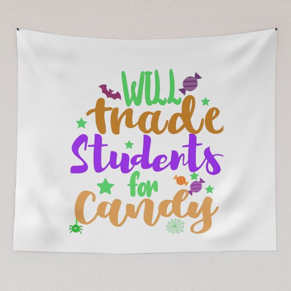 Item preview, Will Trade Students for Candy, Teacher Halloween Shirt designed and sold by Morja2015.