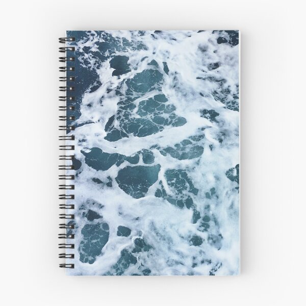 Item preview, White Foam, blue ocean waves designed and sold by Durgaa D.