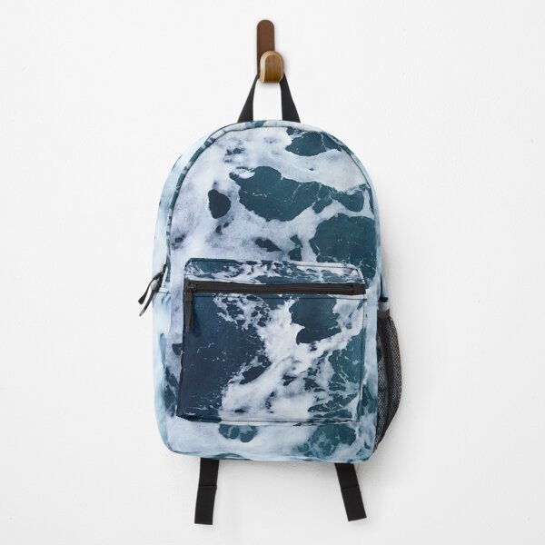 Item preview, White Foam, blue ocean waves designed and sold by Durgaa D.