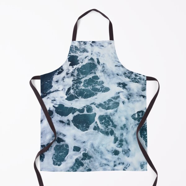 Item preview, White Foam, blue ocean waves designed and sold by Durgaa D.