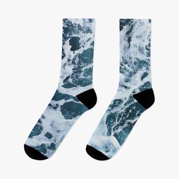 Item preview, White Foam, blue ocean waves designed and sold by Durgaa D.