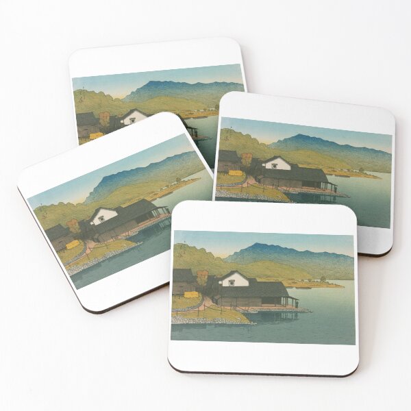 Item preview, Japanese Art Print - Autumn on Lake Kugushiko (Wakasa Kugushiko) Series Souvenirs of Travels designed and sold by TeeARTHY.