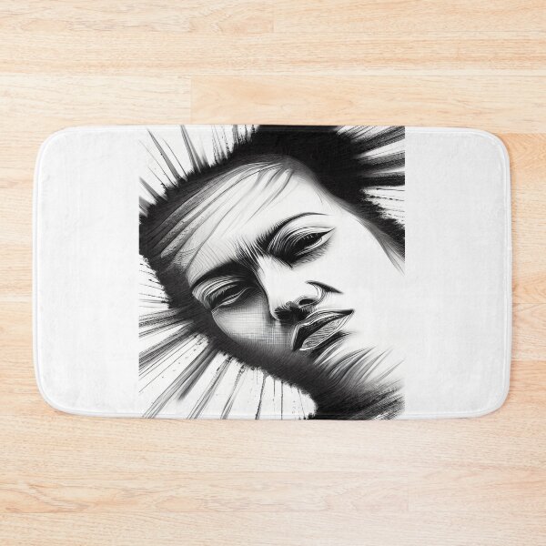 Item preview, Line drawing of a face designed and sold by kingofdrawings.