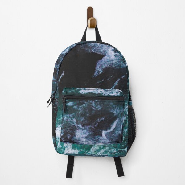 Item preview, White Foam, dark blue ocean waves designed and sold by Durgaa D.