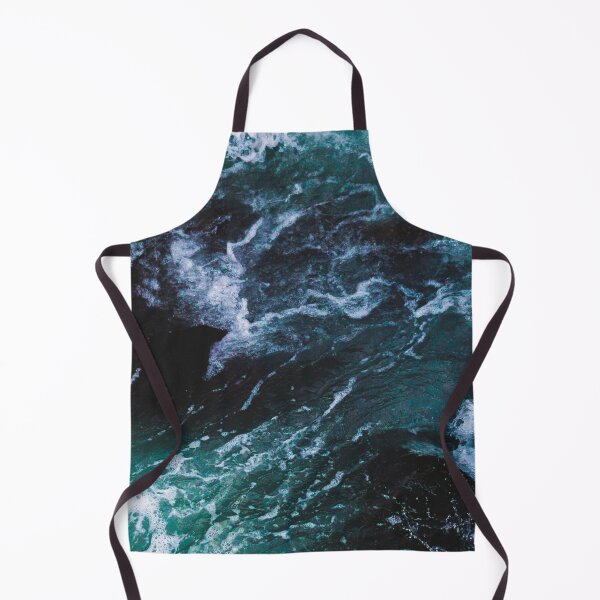Item preview, White Foam, dark blue ocean waves designed and sold by Durgaa D.