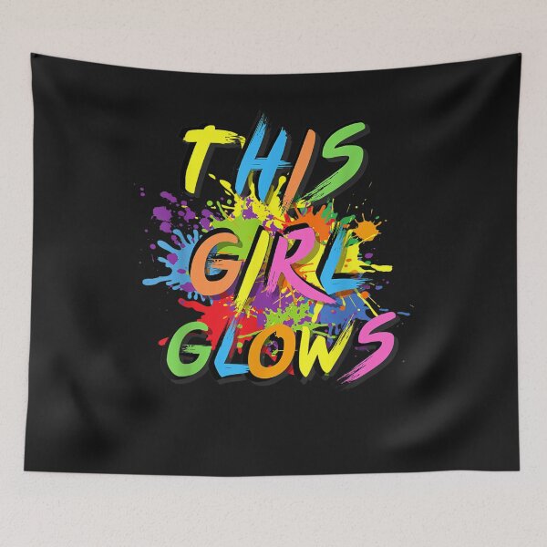 Item preview, This Girl Glows Retro 80's Party Girl 80s Party designed and sold by RahmaniArt.