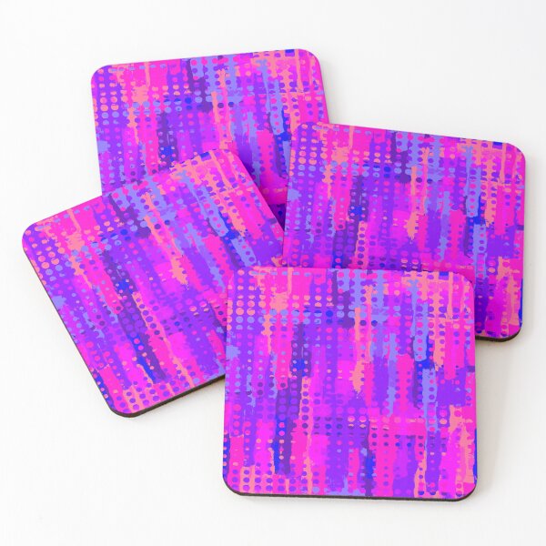 Item preview, Brush and Dots - Pink and Purple designed and sold by PeriwinkStudio.