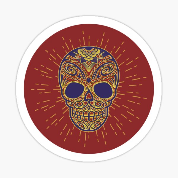 Golden catrina Pegatina