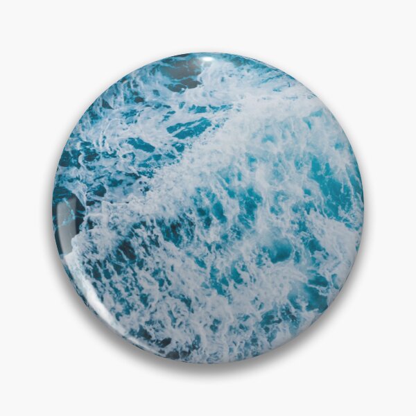 Item preview, White Foam, blue ocean waves designed and sold by Durgaa D.