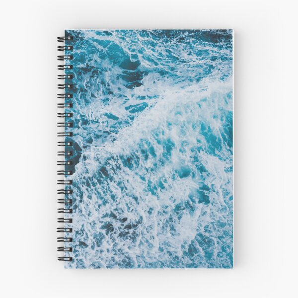 Item preview, White Foam, blue ocean waves designed and sold by Durgaa D.