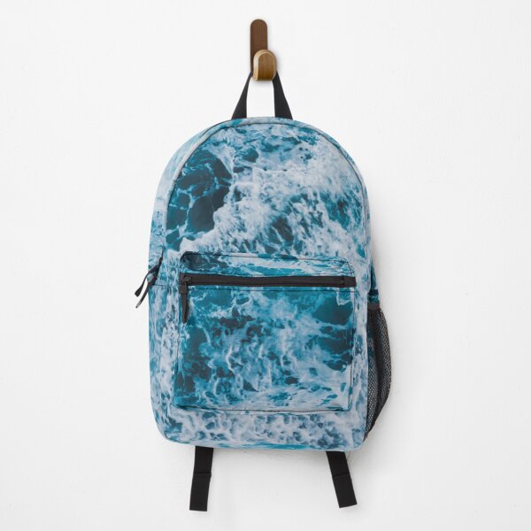 Item preview, White Foam, blue ocean waves designed and sold by Durgaa D.