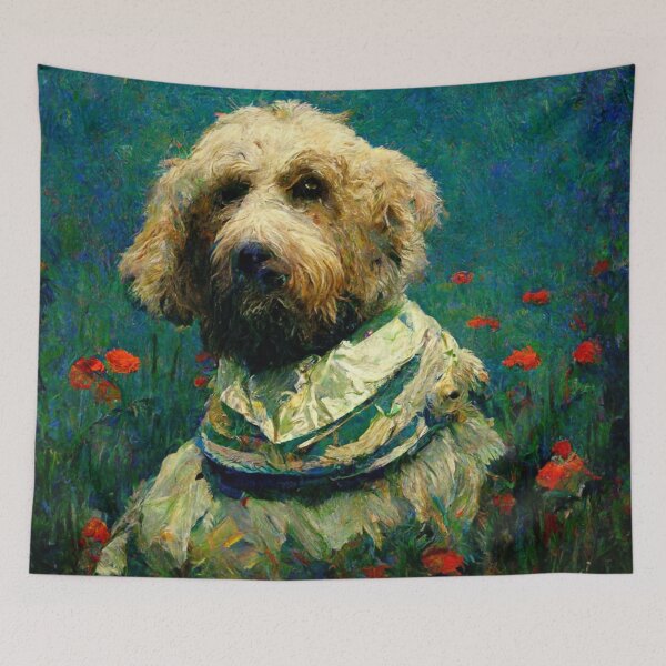 Item preview, Flower Dog II designed and sold by Radical  Dreamer Prints.