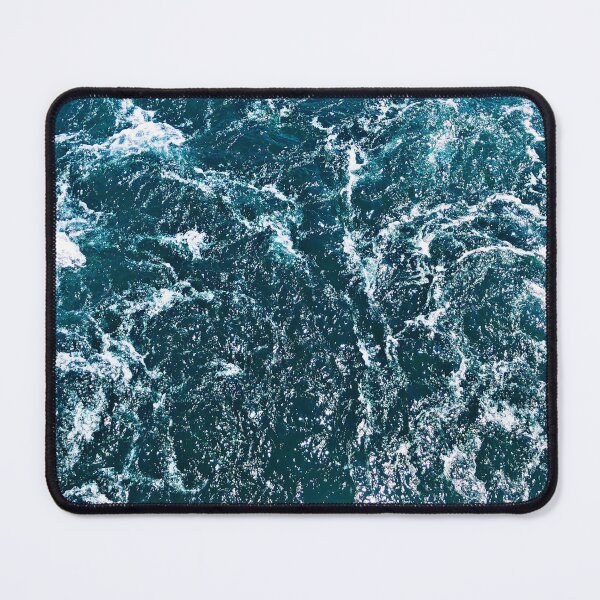 Item preview, White Foam, blue ocean waves designed and sold by Durgaa D.
