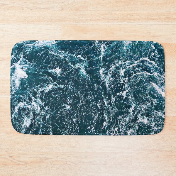 Item preview, White Foam, blue ocean waves designed and sold by Durgaa D.