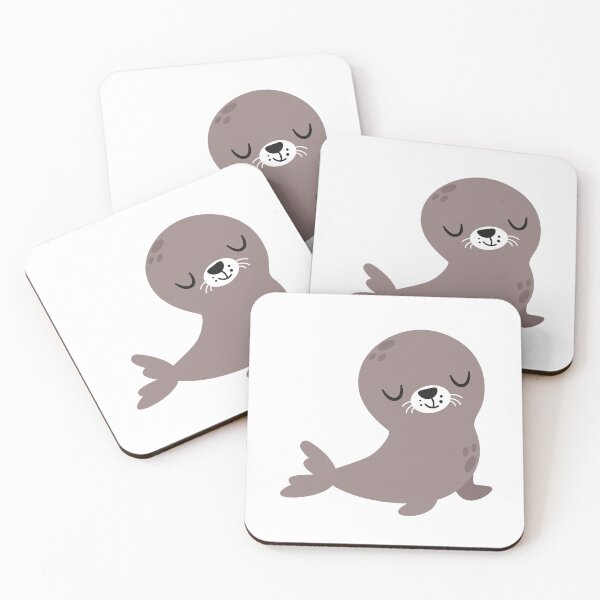 Item preview, Cute grey seal designed and sold by The Love Quill.