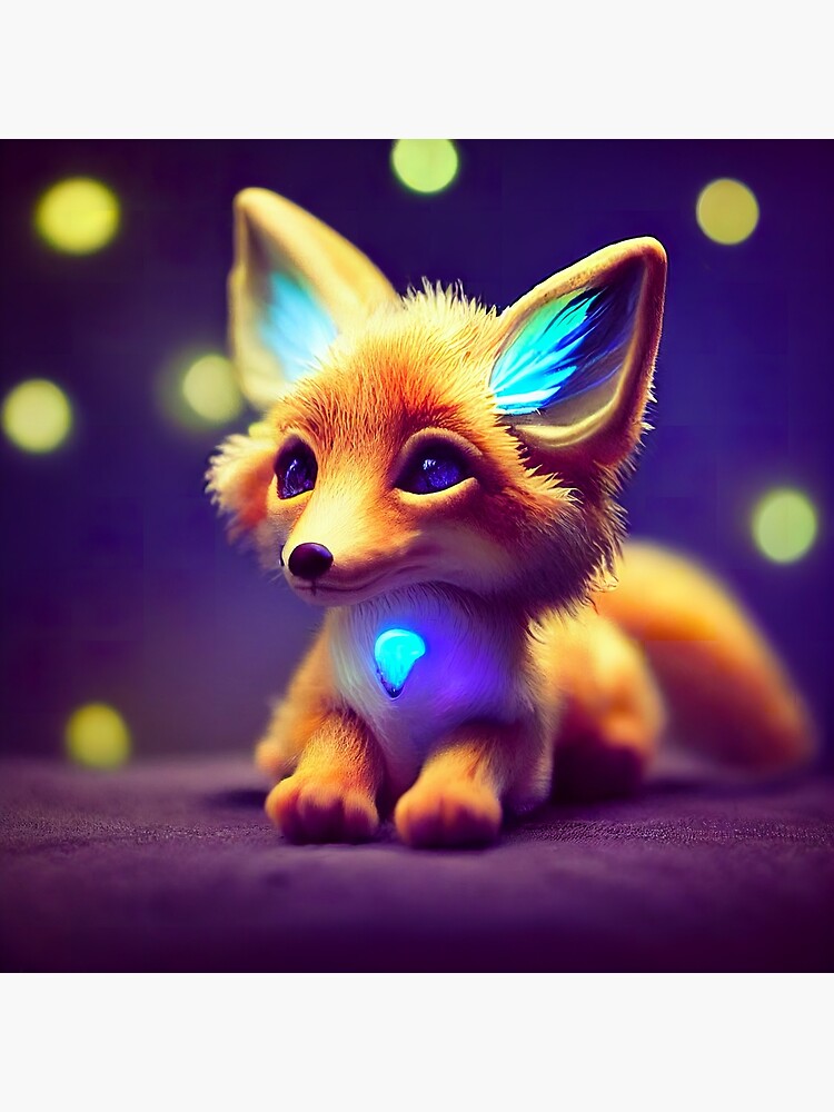 "Magic Fox" Poster for Sale by ExosAiArt Redbubble