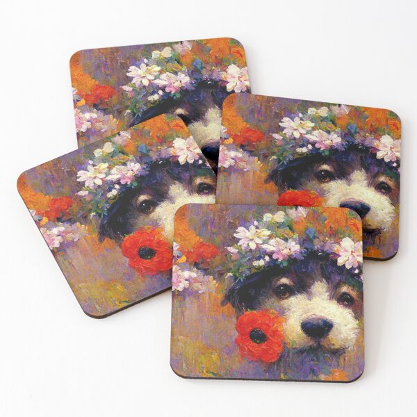 Item preview, Flower Dog III designed and sold by Radical  Dreamer Prints.
