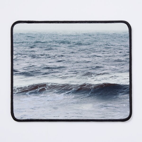 Item preview, Grey - blue ocean waves designed and sold by Durgaa D.