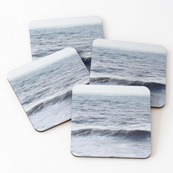 Item preview, Grey - blue ocean waves designed and sold by Durgaa D.