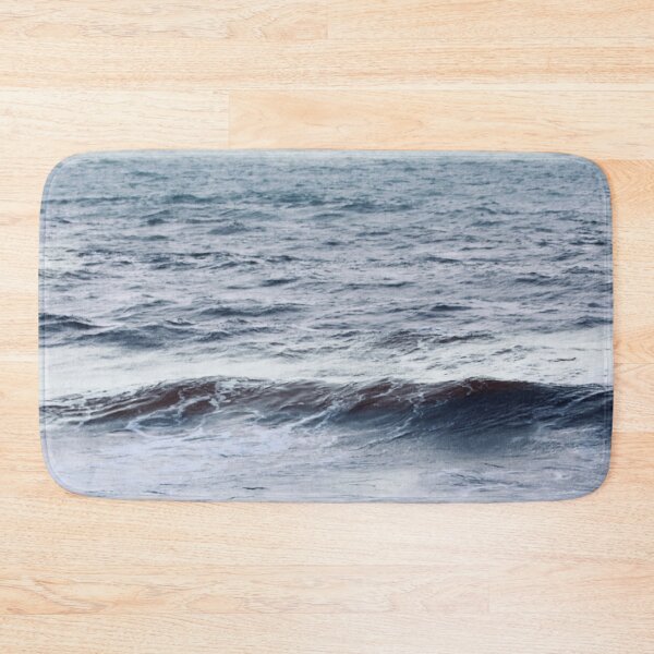 Item preview, Grey - blue ocean waves designed and sold by Durgaa D.