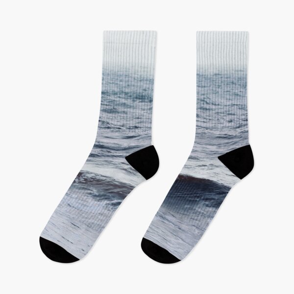 Item preview, Grey - blue ocean waves designed and sold by Durgaa D.