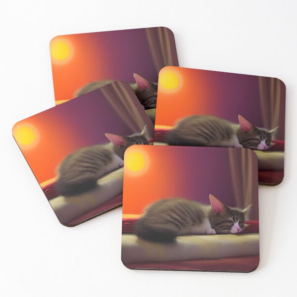 Item preview, Kitten sleeping on window sill designed and sold by zorropriest.