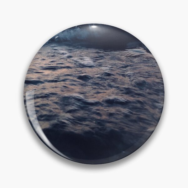 Item preview, Dark Grey - blue ocean waves designed and sold by Durgaa D.