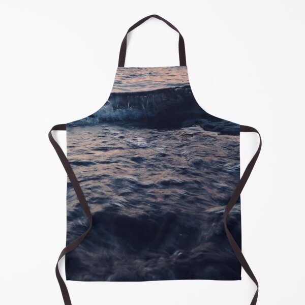 Item preview, Dark Grey - blue ocean waves designed and sold by Durgaa D.