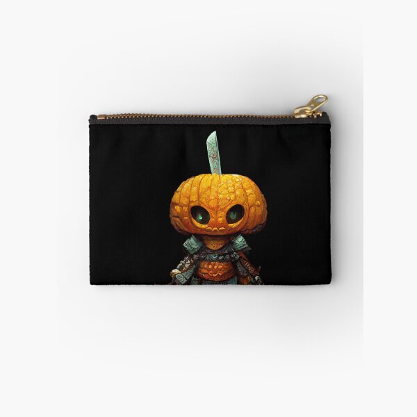 Item preview,  Pumpkin Warrior scary face Holding a weapon- Pumpkin Ghost Halloween-Halloween Pumpkin designed and sold by hassendz.